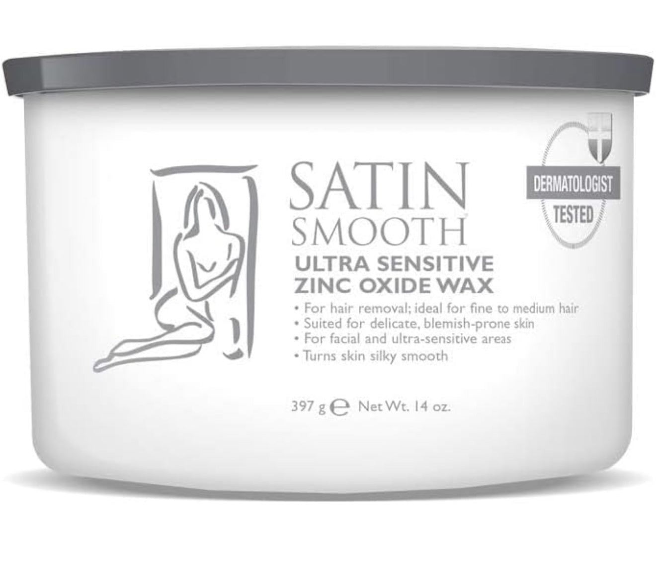 Satin Smooth Ultra Sensitive Zinc Oxide Wax, Hair Removal