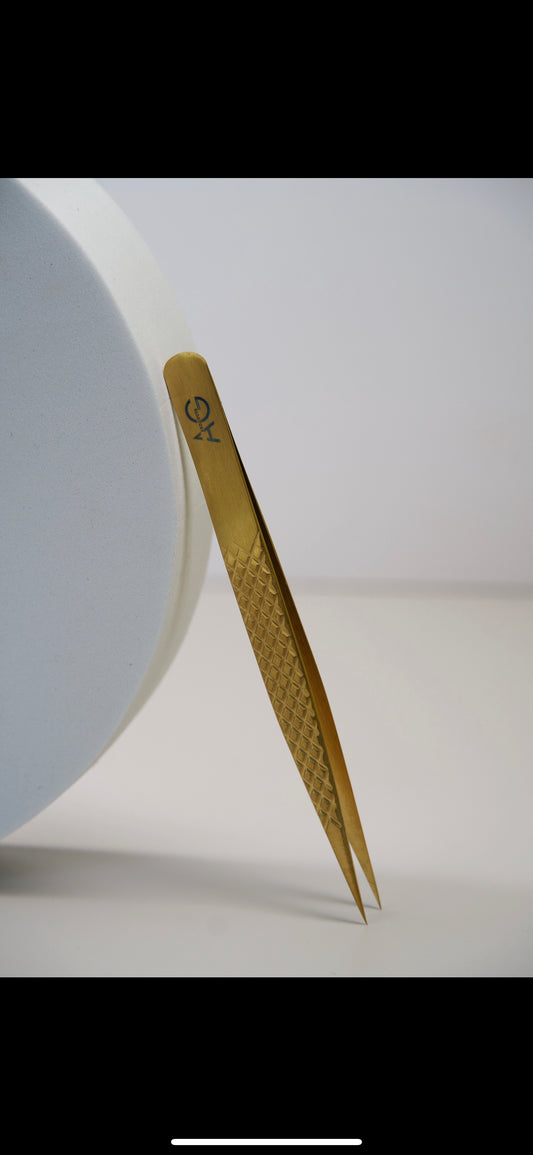 Straight Gold  Isolation tweezers