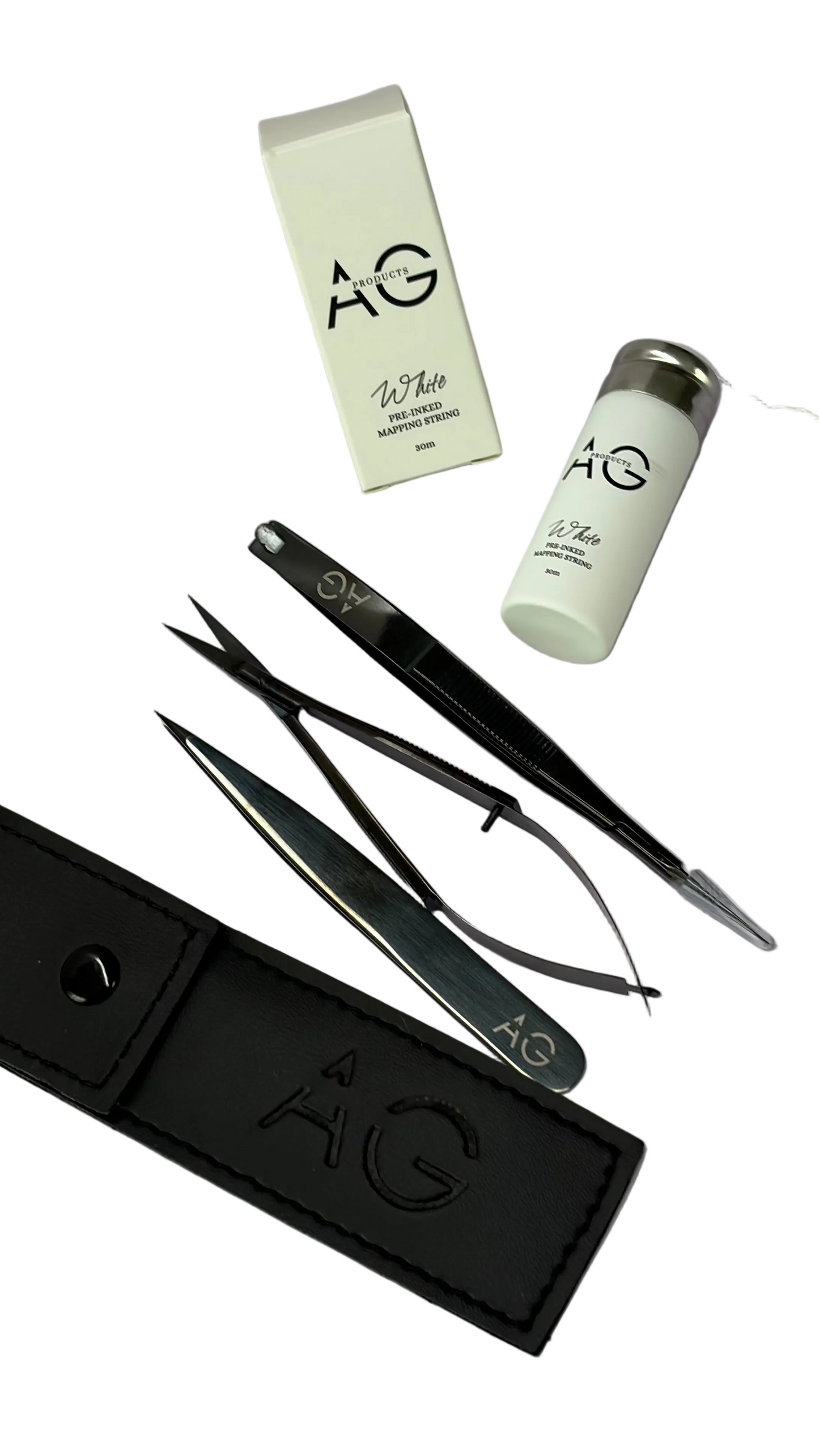 Brow essentials (tweezer, scissor + mapping string)